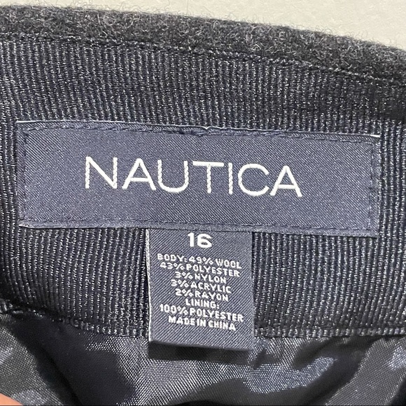 Nautica Wool Blend Mini Skirt Size 14 - Picture 4 of 8